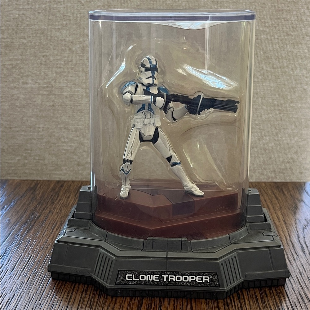 Collectable Clone Trooper Action Figure in Display Case